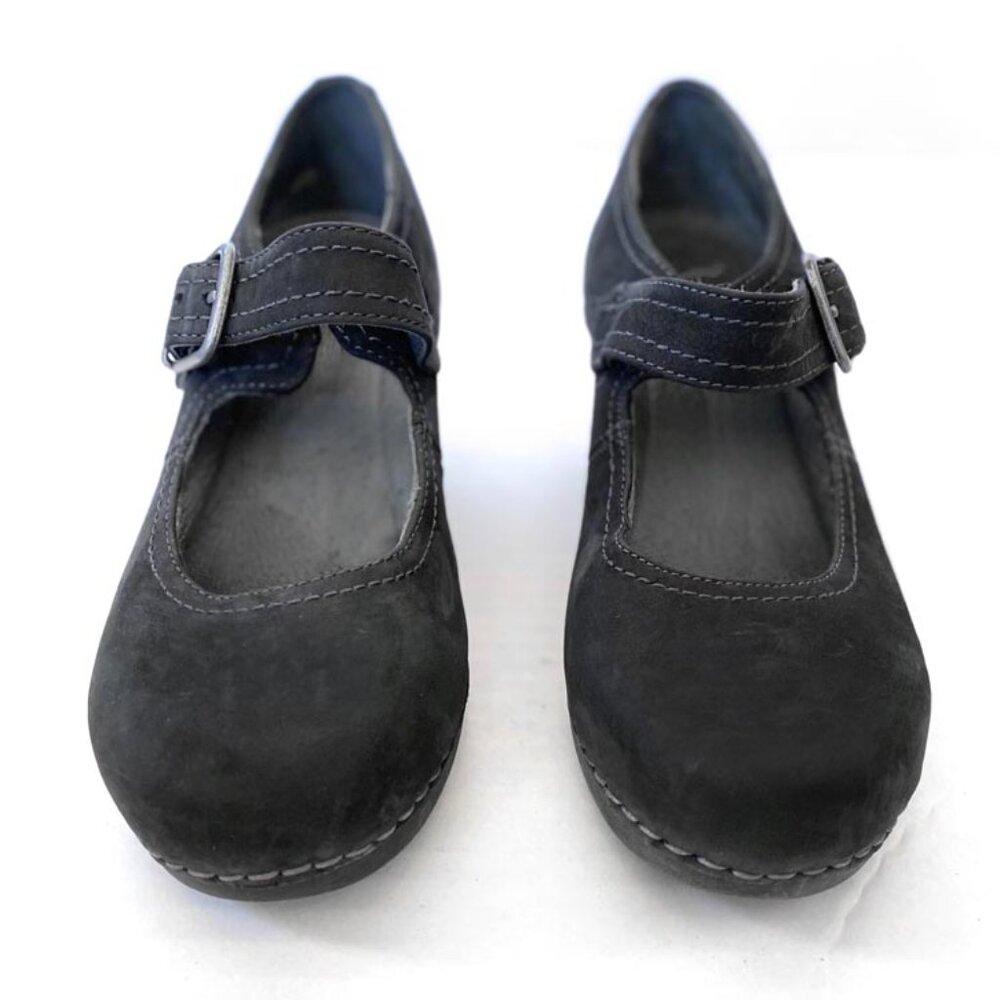 Dansko Sandra Nubuck Mary Jane Wedge Shoes